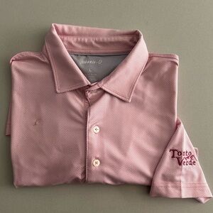 johnnie-O Men's Light Red Performance Polo
